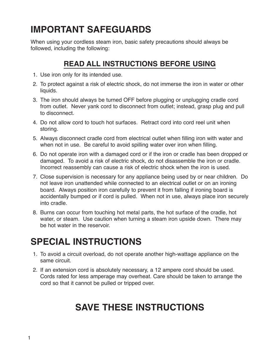 Important safeguards, Special instructions, Save these instructions | Read all instructions before using | Maytag MLI7000AAW User Manual | Page 2 / 36