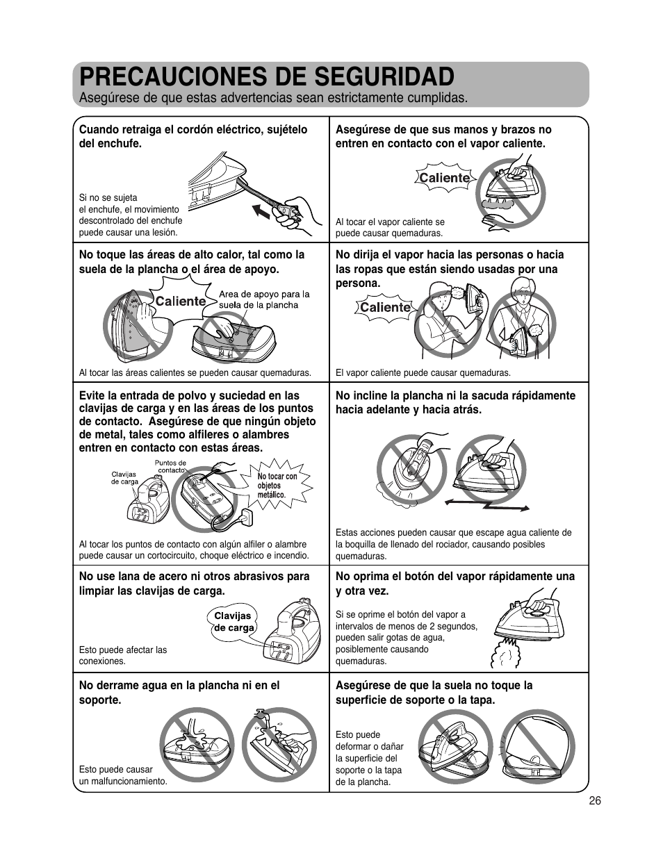 Precauciones de seguridad | Maytag MLI7000AAW User Manual | Page 27 / 36