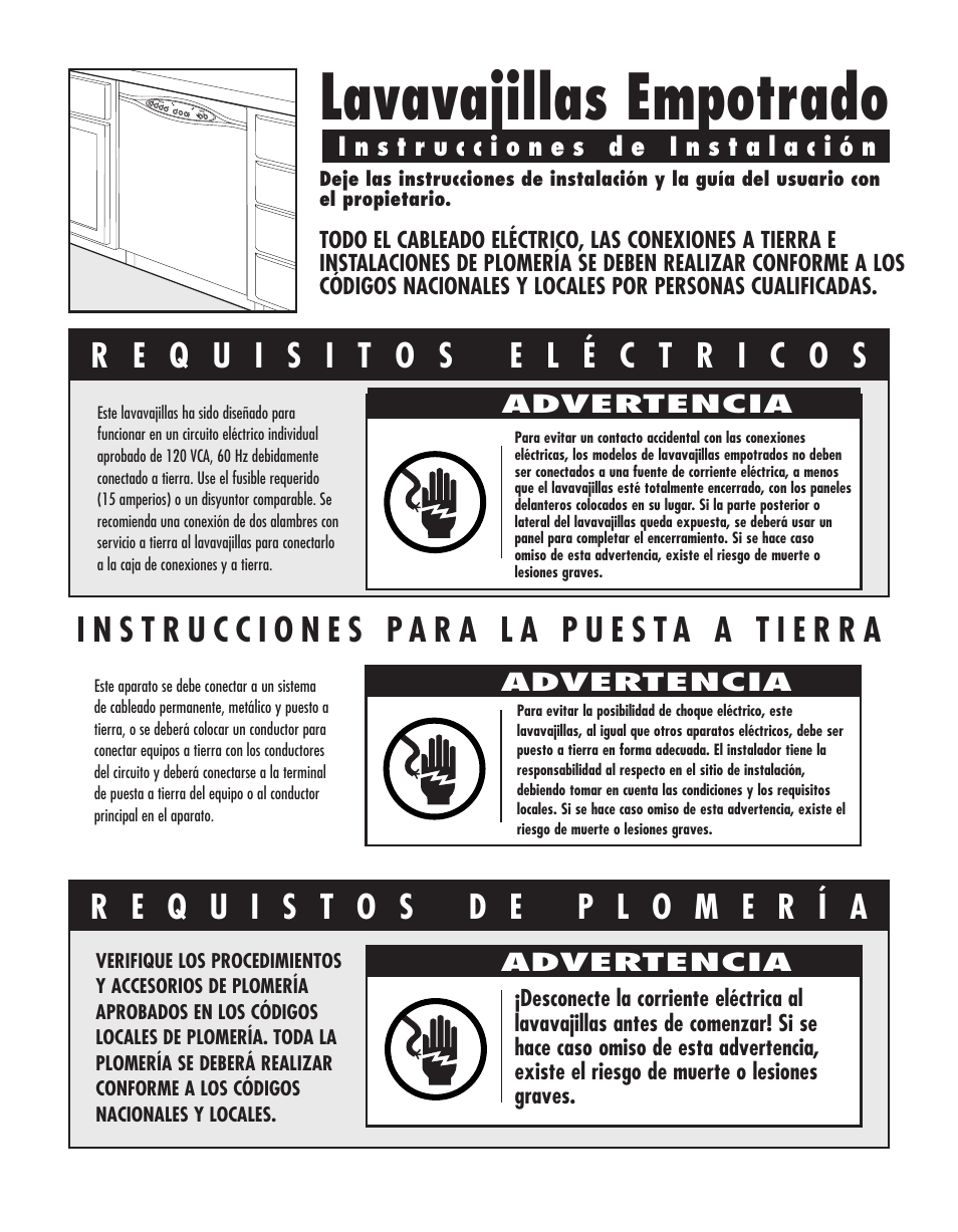 Lavavajillas empotrado | Maytag JDB1060AW User Manual | Page 49 / 59