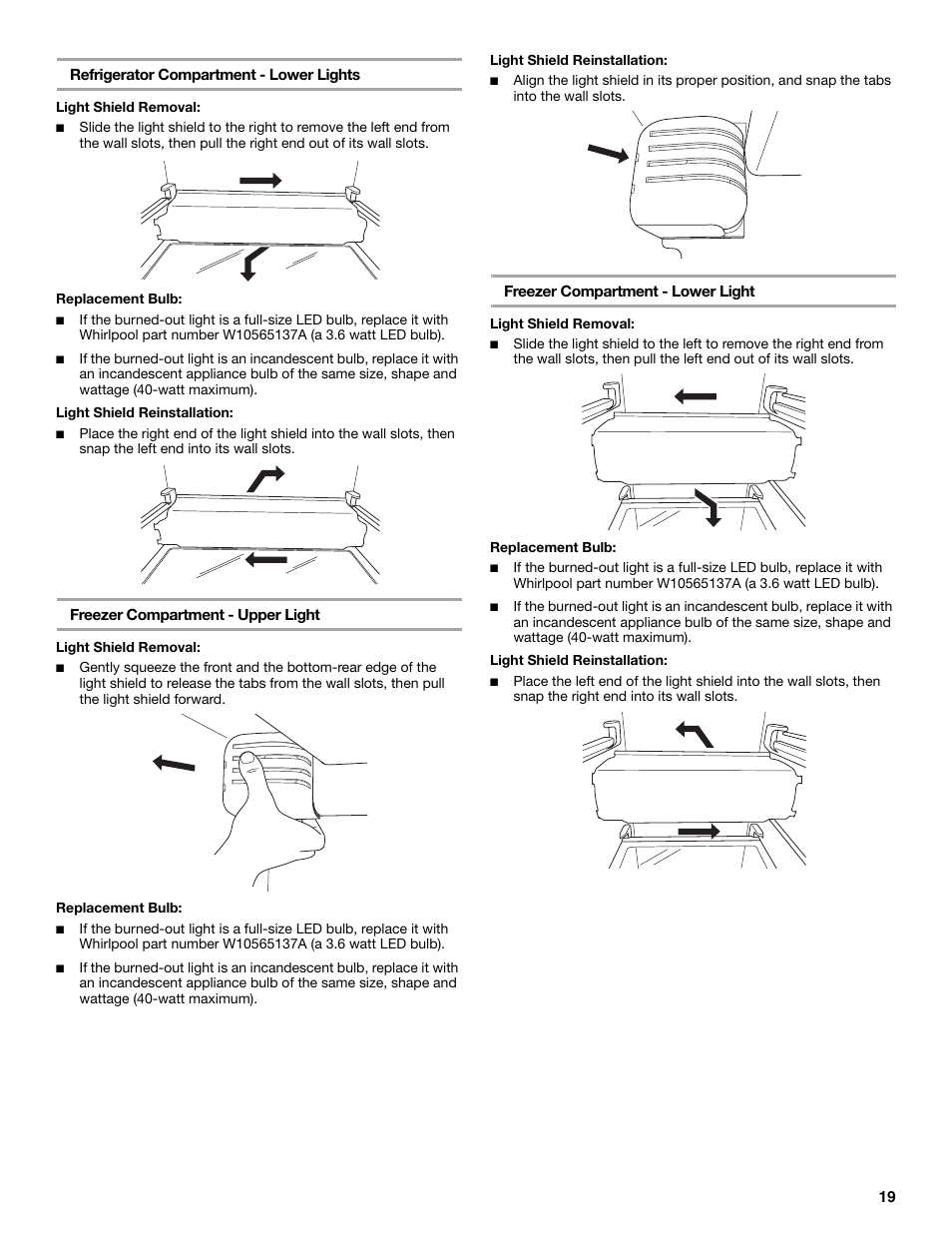 Maytag MSB26C6MDM User Manual | Page 19 / 86