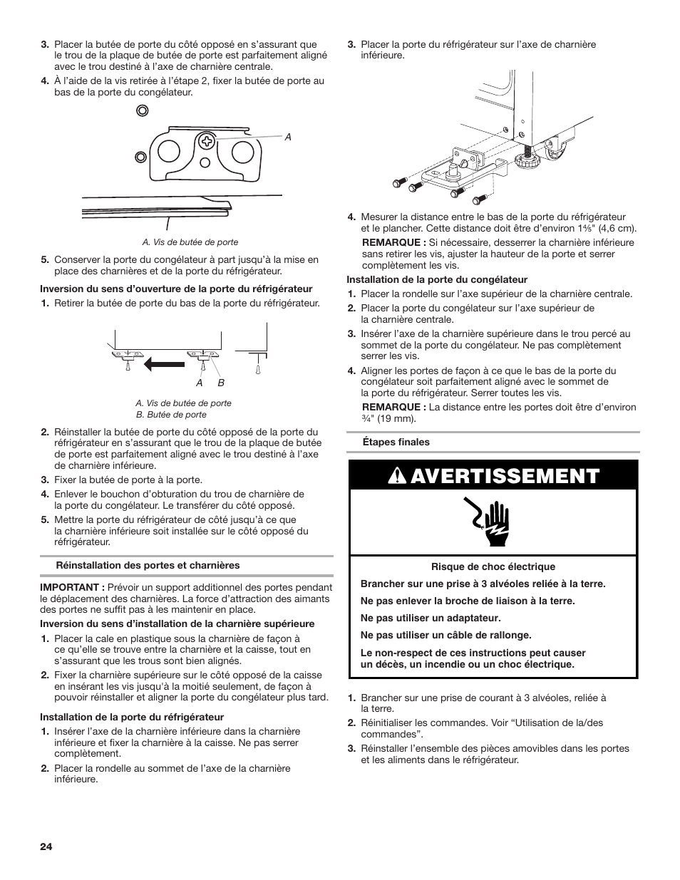Avertissement | Maytag MRT118FZEM User Manual | Page 24 / 56