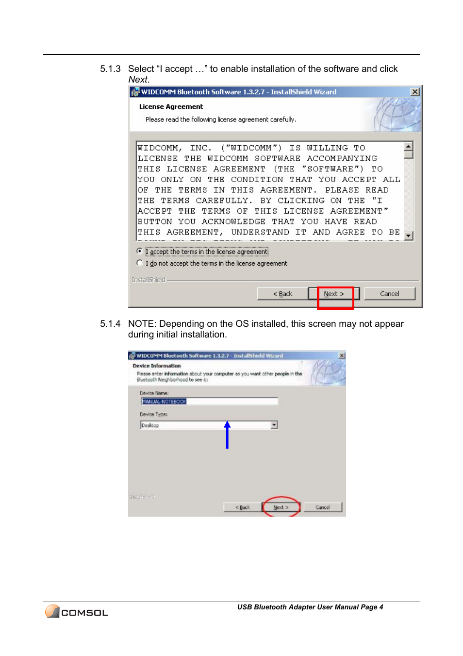 COMSOL UBT-120 User Manual | Page 5 / 12