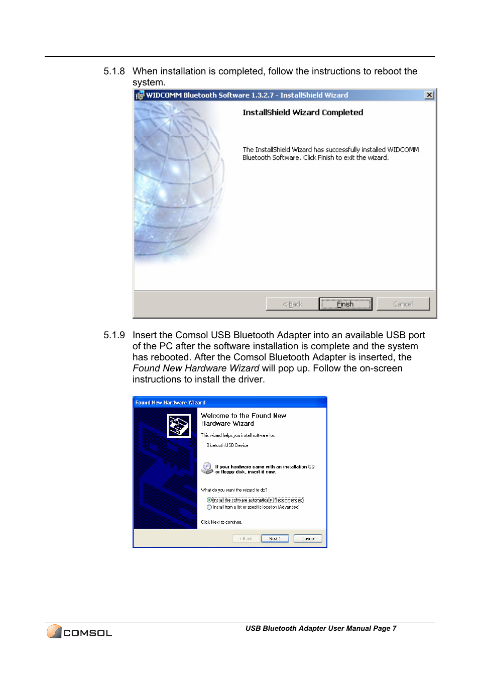 COMSOL UBT-120 User Manual | Page 8 / 12