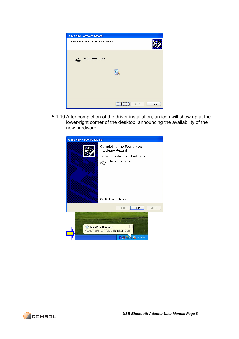 COMSOL UBT-120 User Manual | Page 9 / 12