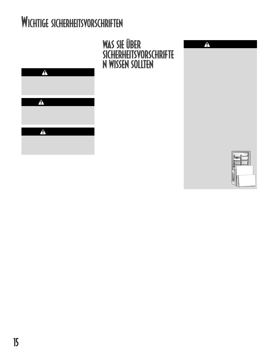 Ichtige sicherheitsvorschriften | Maytag MB1927PEHB User Manual | Page 16 / 184