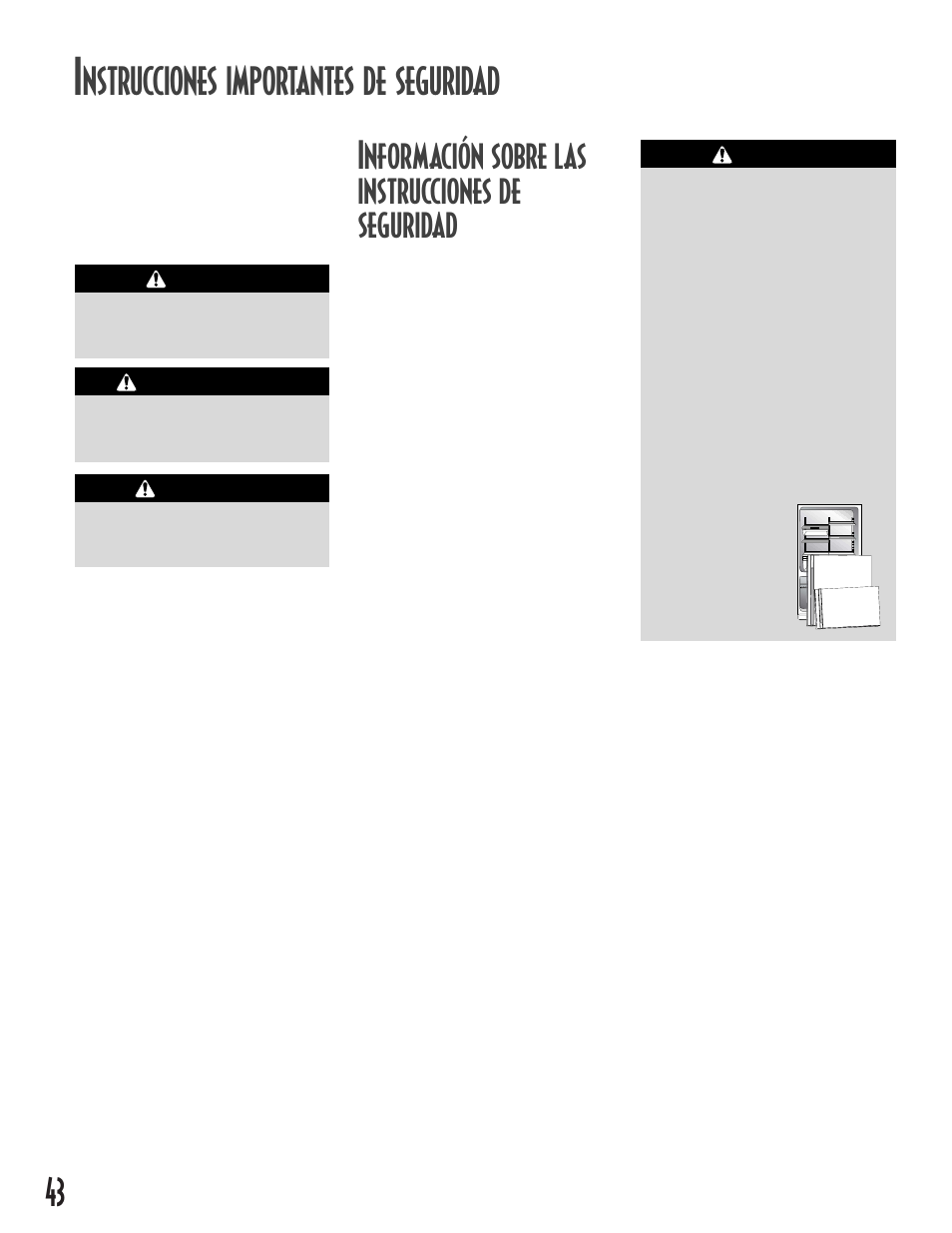 Nstrucciones importantes de seguridad | Maytag MB1927PEHB User Manual | Page 44 / 184