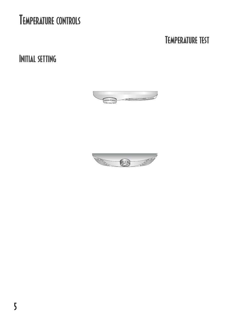 Initial setting, Temperature test, Emperature controls | Maytag MB1927PEHB User Manual | Page 6 / 184