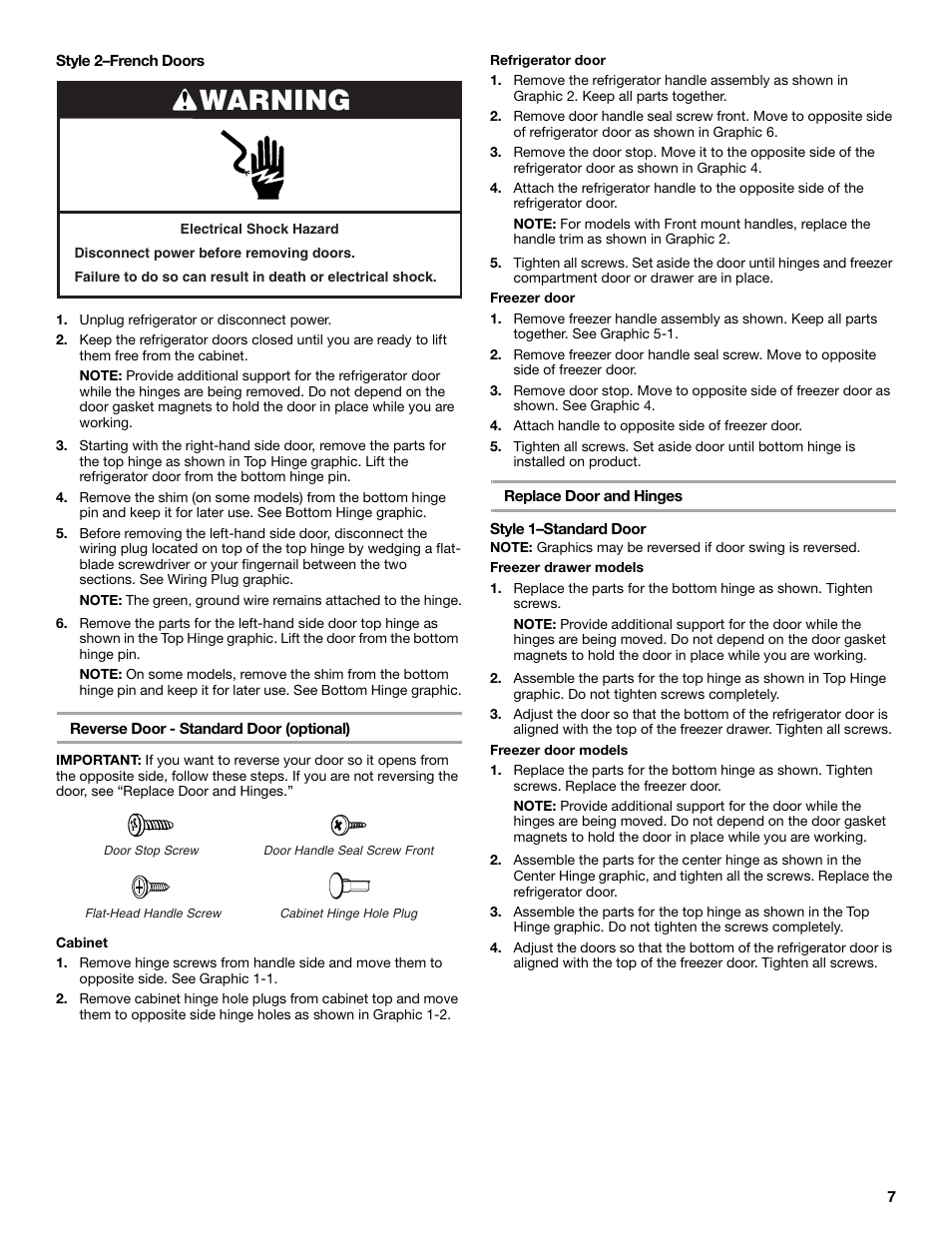 Warning | Maytag MBF2562HEW User Manual | Page 7 / 66