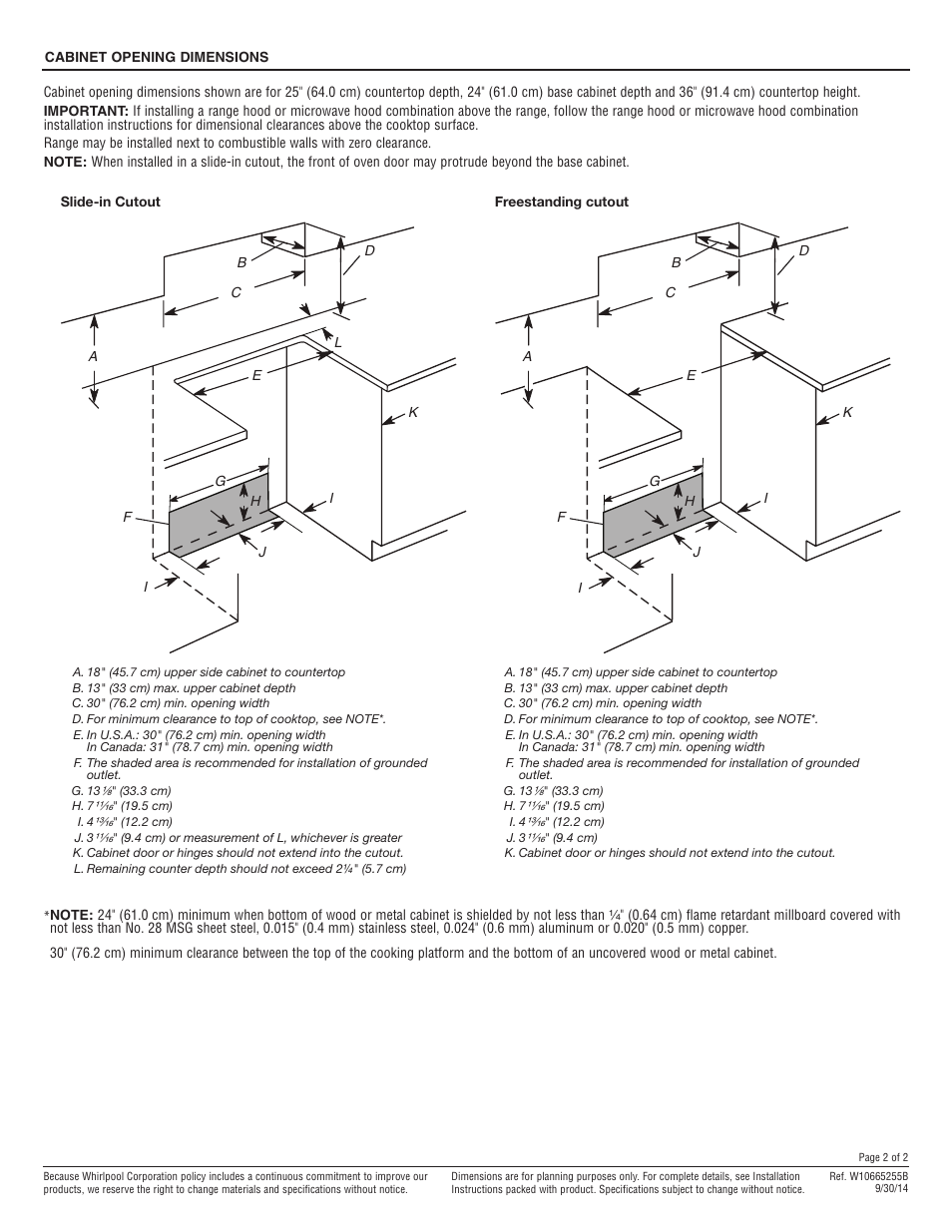 Maytag MES8880DS Dimension Guide User Manual | Page 2 / 2