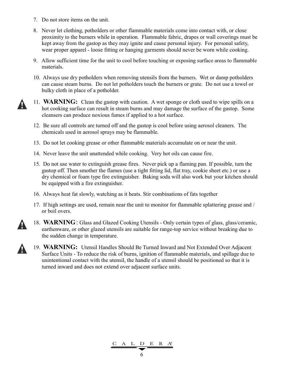 Caldera GT305 User Manual | Page 6 / 12