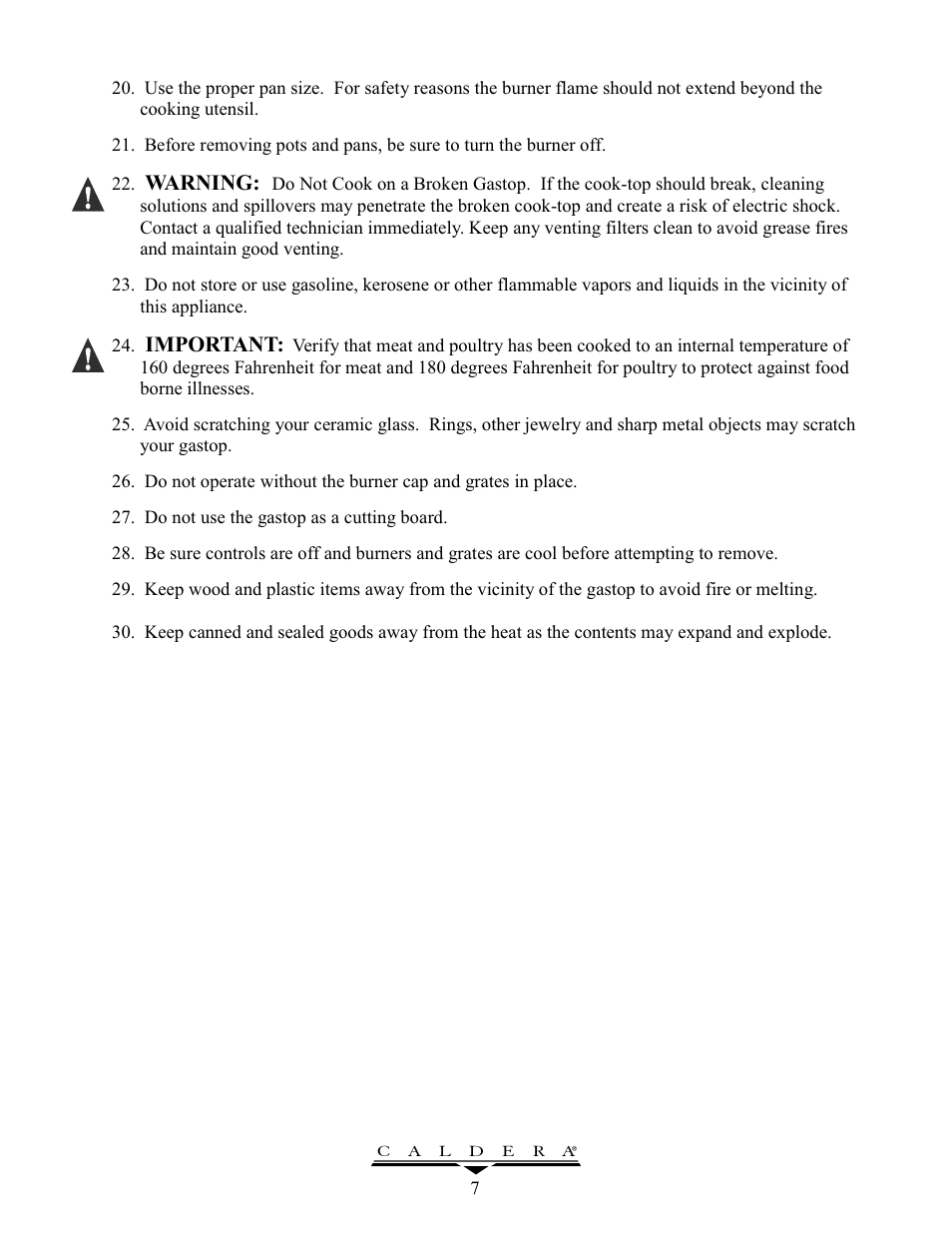 Caldera GT305 User Manual | Page 7 / 12