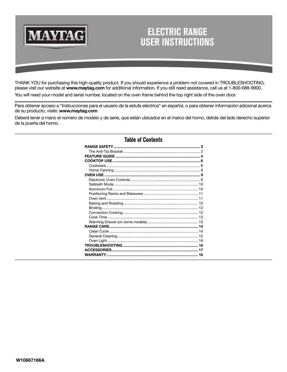 Maytag MER8850DS User Manual | 20 pages