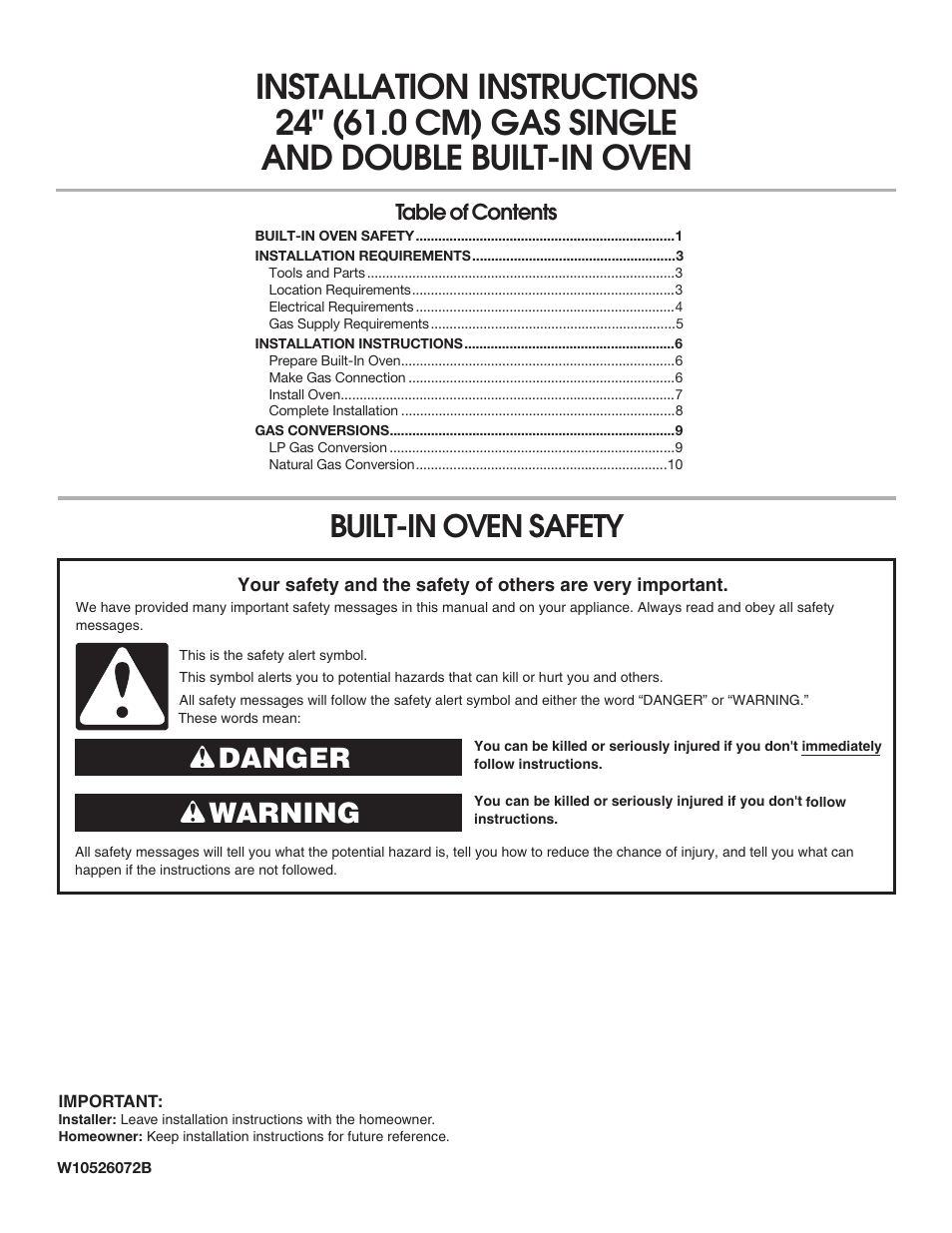 Maytag CWG3600AAS Installation User Manual | 16 pages