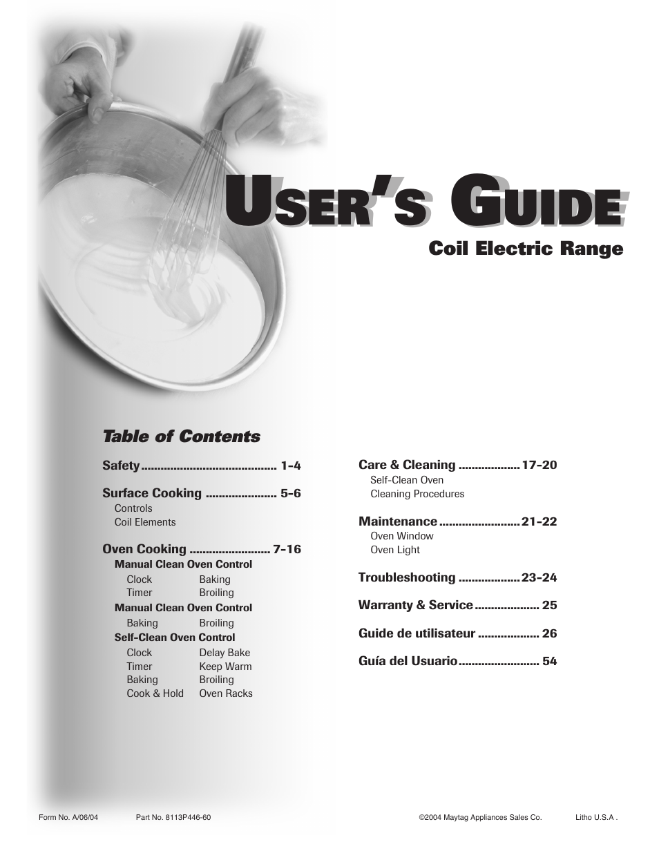 Maytag JW9633 User Manual | 80 pages