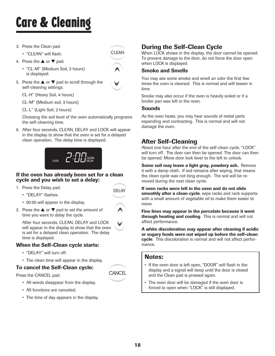 Care & cleaning, During the self-clean cycle, After self-cleaning | Maytag JW9633 User Manual | Page 19 / 80