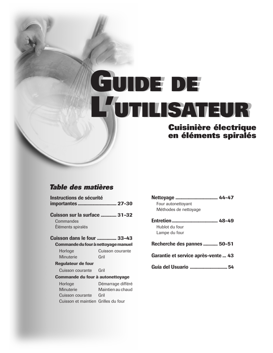 Uide, Utilisateur | Maytag JW9633 User Manual | Page 27 / 80