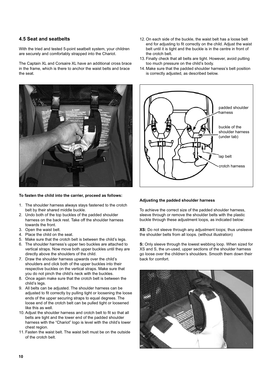 Chariot Carriers Captain XL User Manual | Page 10 / 40