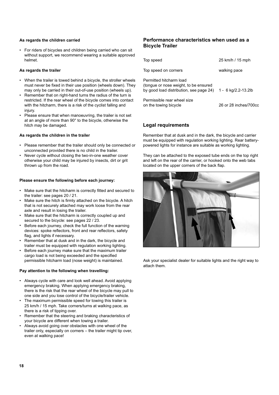 Chariot Carriers Captain XL User Manual | Page 18 / 40
