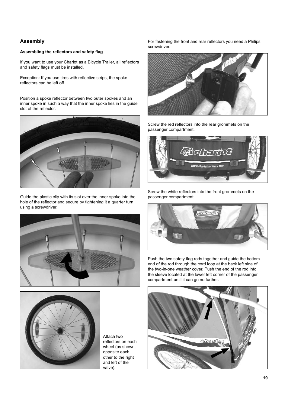 Chariot Carriers Captain XL User Manual | Page 19 / 40