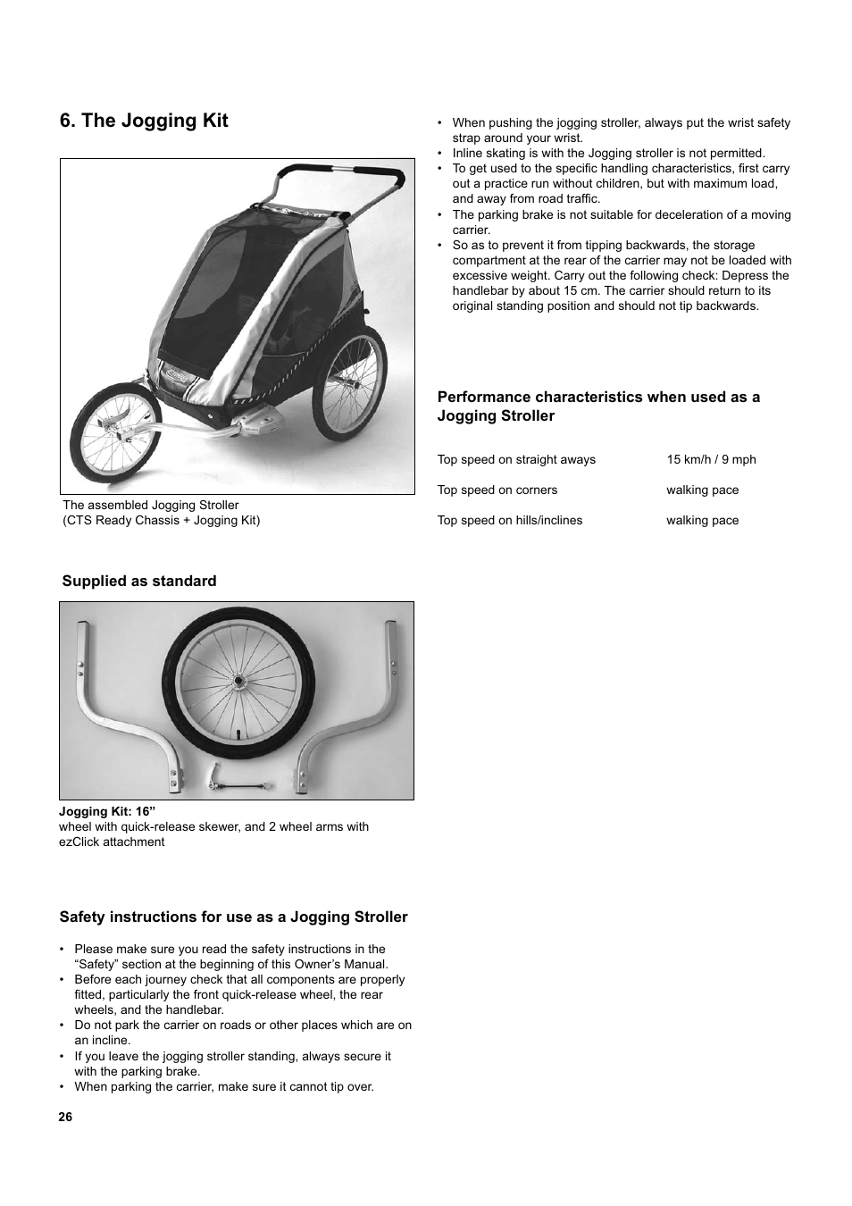 The jogging kit | Chariot Carriers Captain XL User Manual | Page 26 / 40