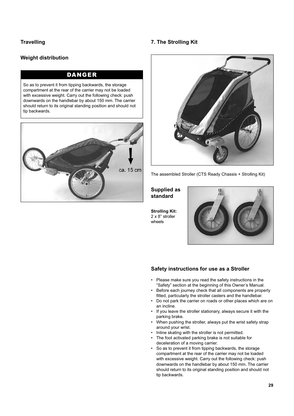 Chariot Carriers Captain XL User Manual | Page 29 / 40