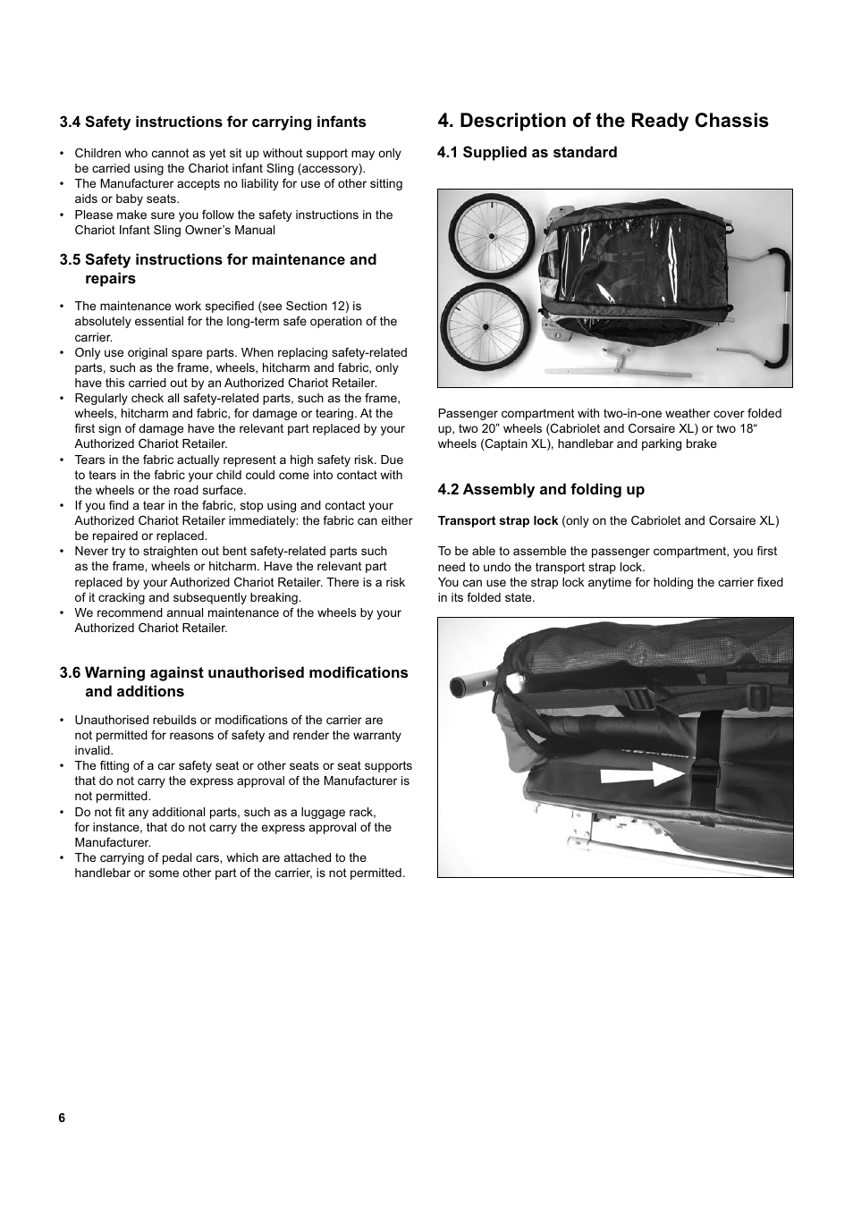 Description of the ready chassis | Chariot Carriers Captain XL User Manual | Page 6 / 40