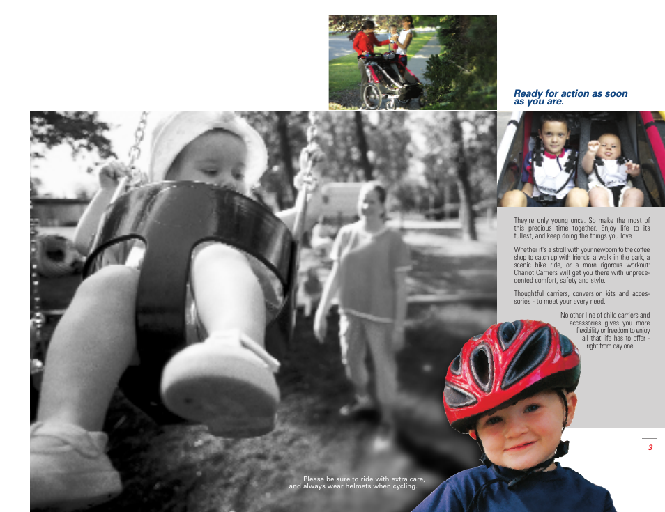 Ready for action as soon as you are | Chariot Carriers 2004 User Manual | Page 3 / 20