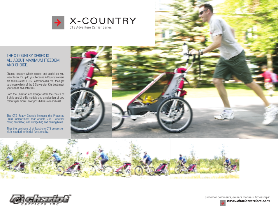 X-country | Chariot Carriers 2004 User Manual | Page 8 / 20