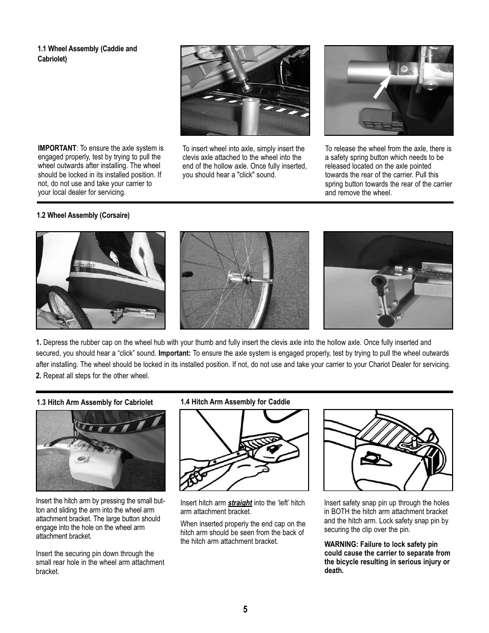 Chariot Carriers CABRIOLET CTS User Manual | Page 6 / 14