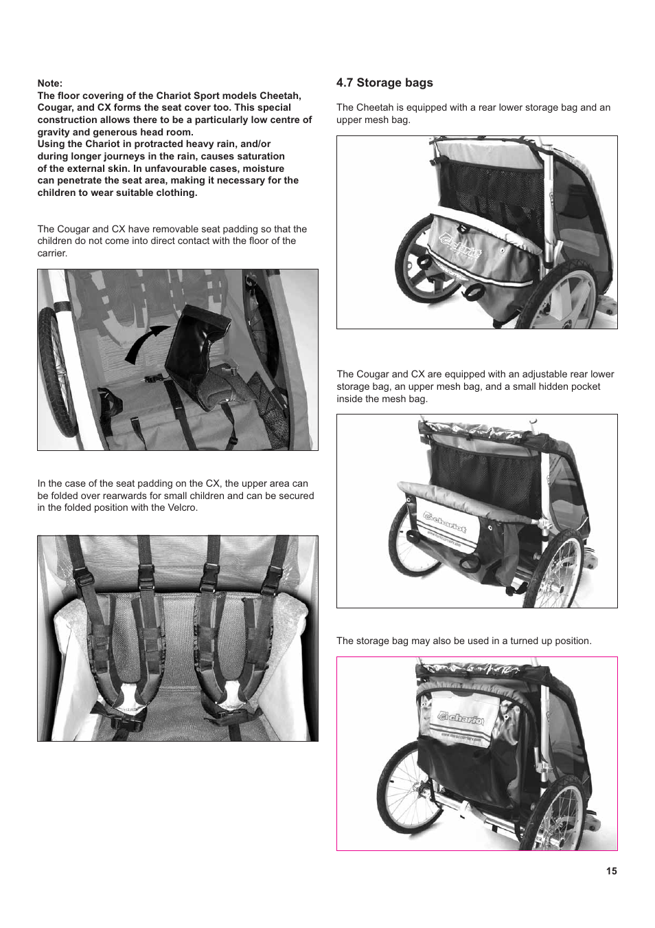 Chariot Carriers CX 1 User Manual | Page 15 / 52