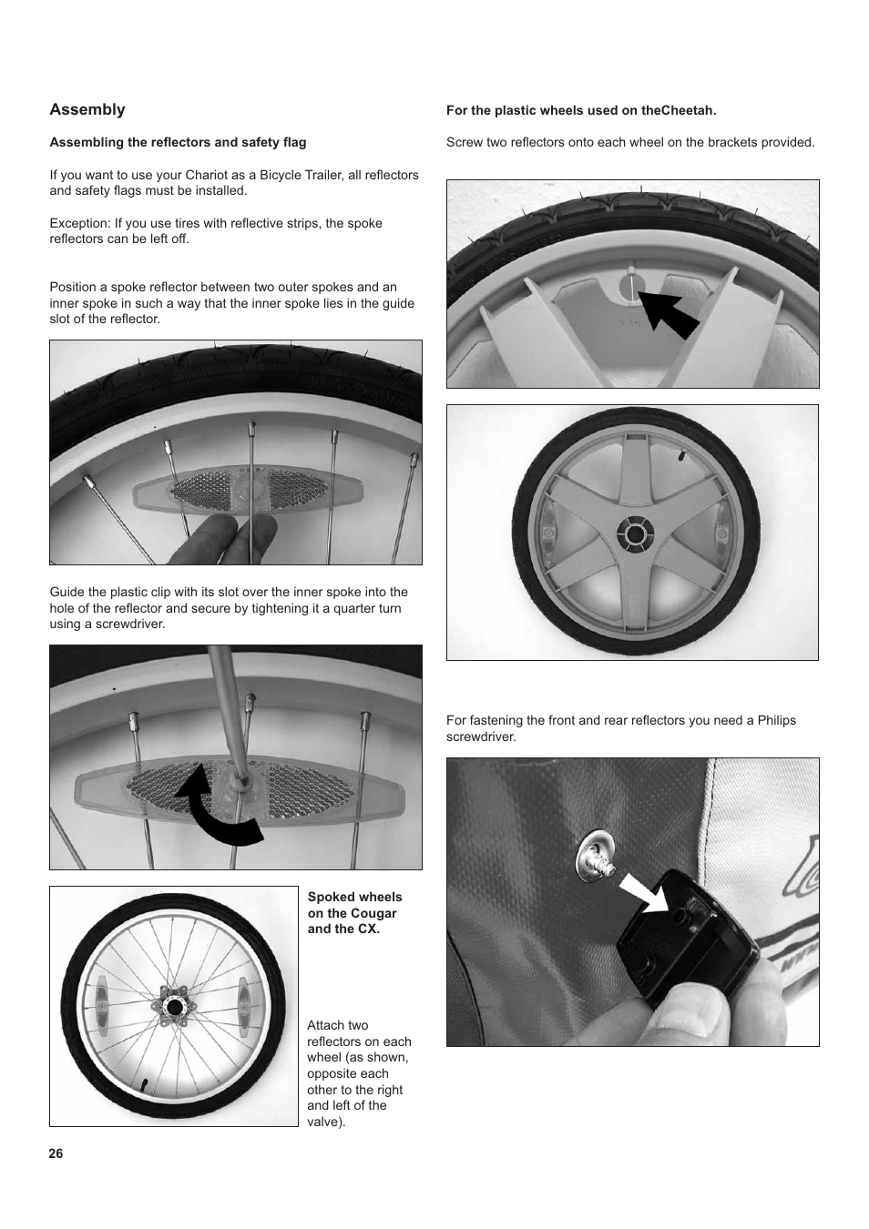 Chariot Carriers CX 1 User Manual | Page 26 / 52