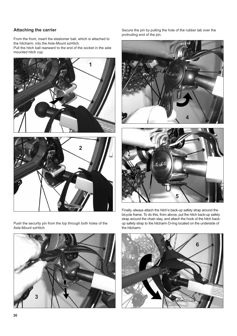 Chariot Carriers CX 1 User Manual | Page 30 / 52