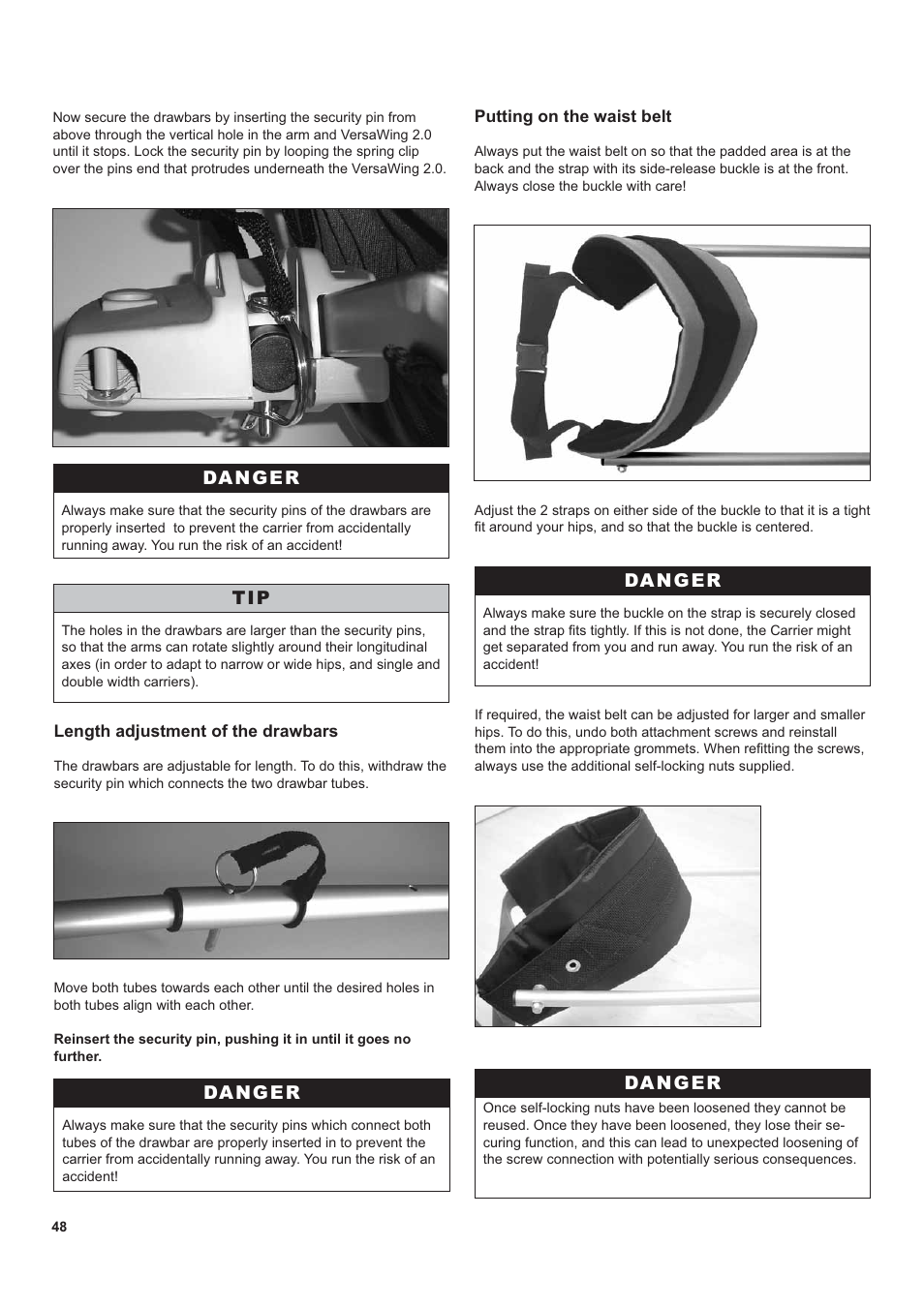 Chariot Carriers CX 1 User Manual | Page 48 / 52