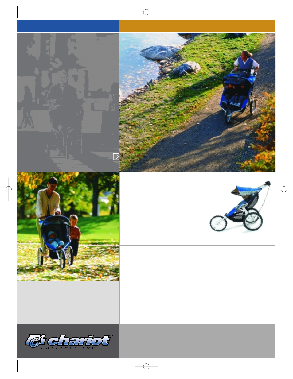 Cavalier, This ain’t no ordinary baby buggy | Chariot Carriers sport stroller series 2002 User Manual | Page 2 / 4