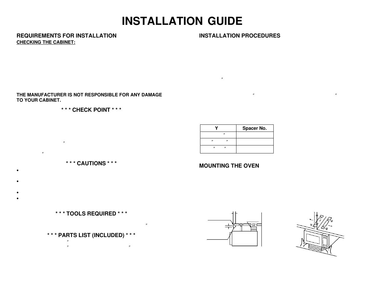 Maytag MMC5086AAQ Installation User Manual | 2 pages