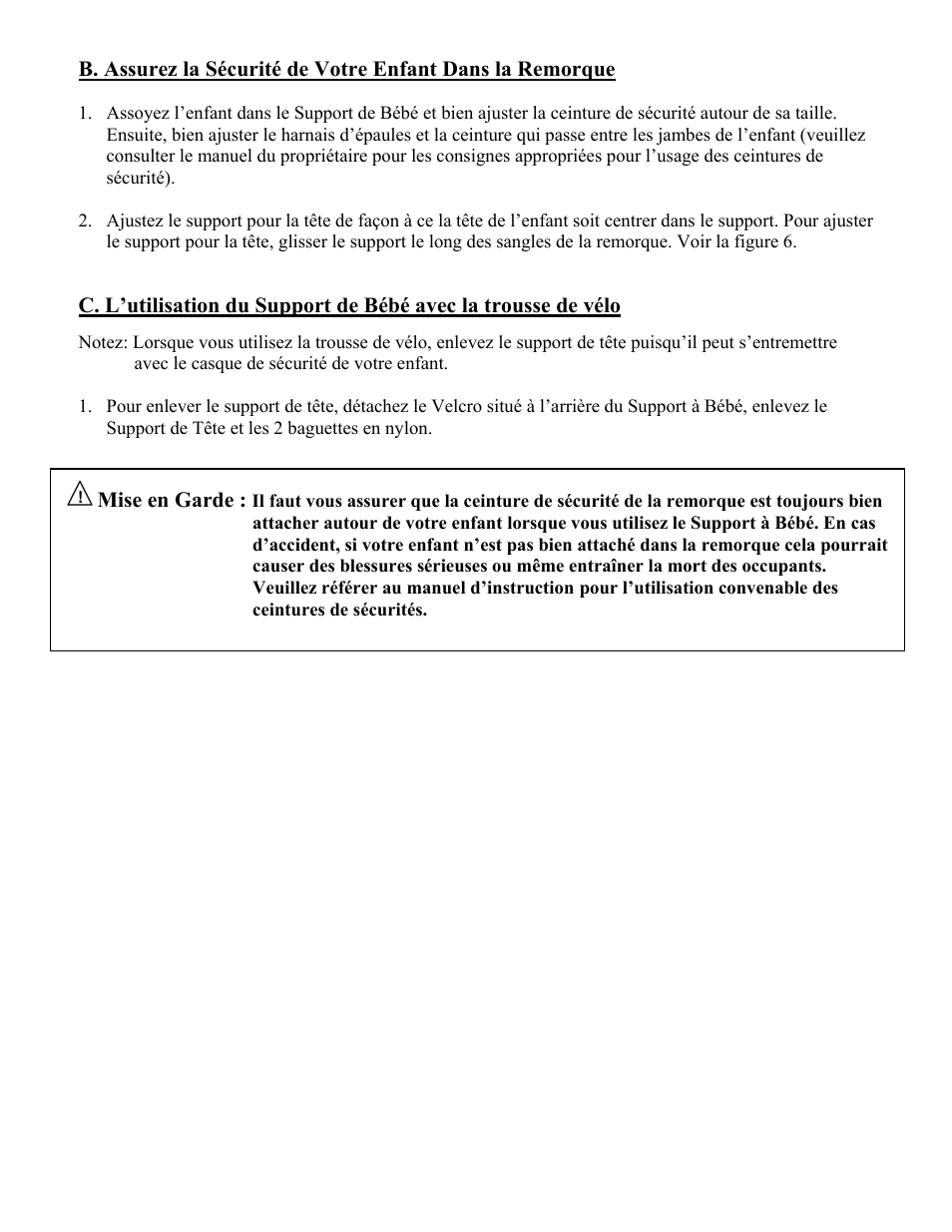 Chariot Carriers 51100926 User Manual | Page 4 / 6