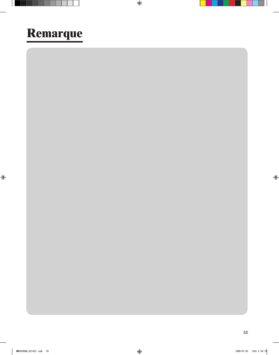 Remarque | Maytag MMV4205BAS User Manual | Page 55 / 84