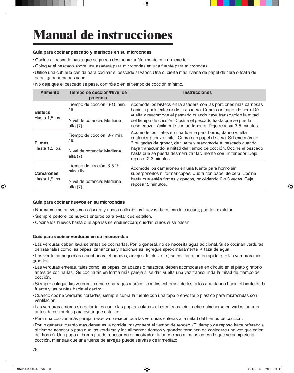 Manual de instrucciones | Maytag MMV4205BAS User Manual | Page 78 / 84
