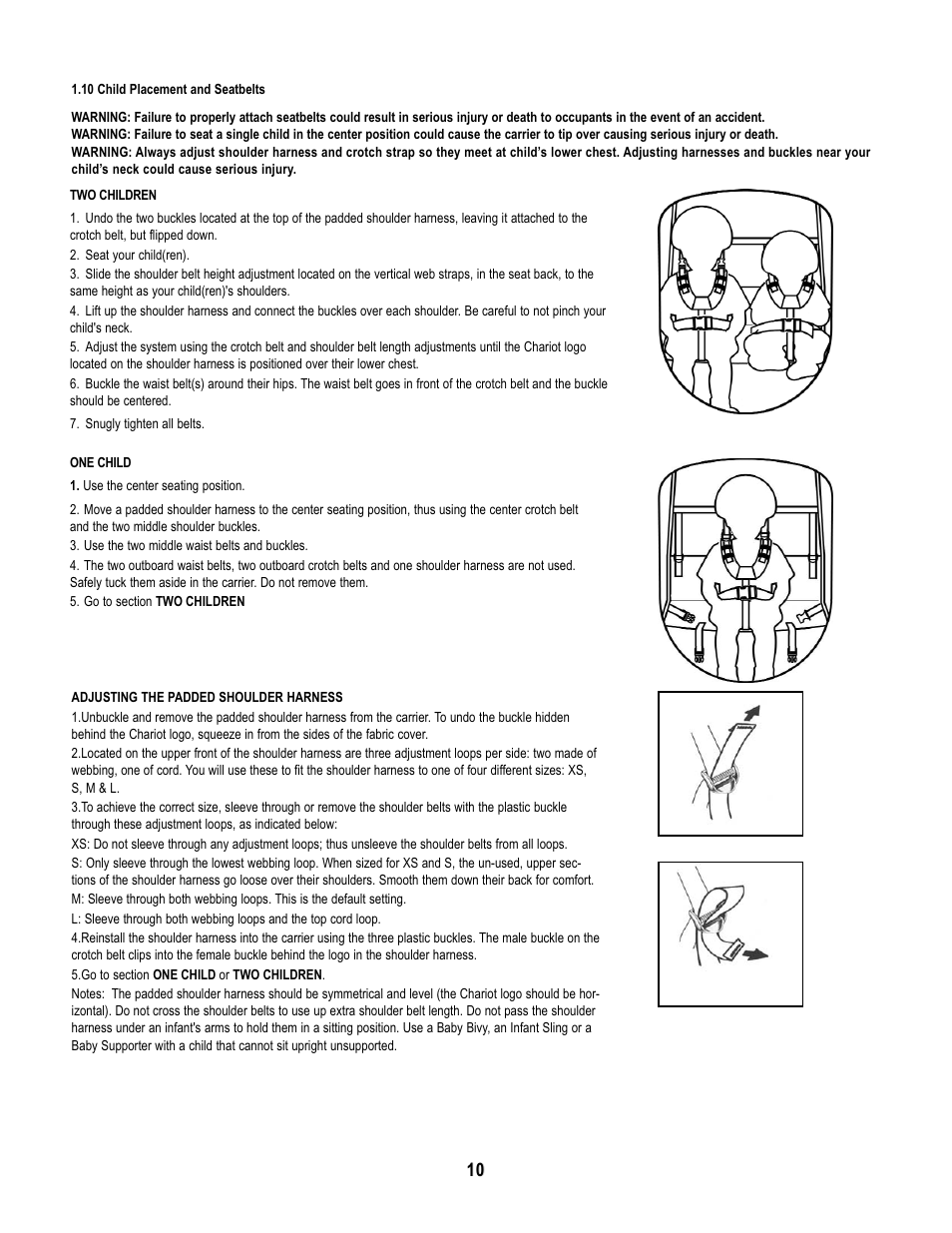 Chariot Carriers Babya Carrier User Manual | Page 11 / 22