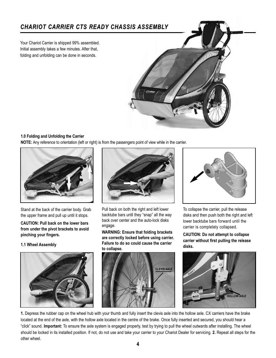 Chariot carrier cts ready | Chariot Carriers Babya Carrier User Manual | Page 5 / 22