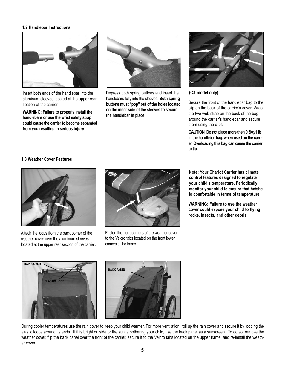 Chariot Carriers Babya Carrier User Manual | Page 6 / 22