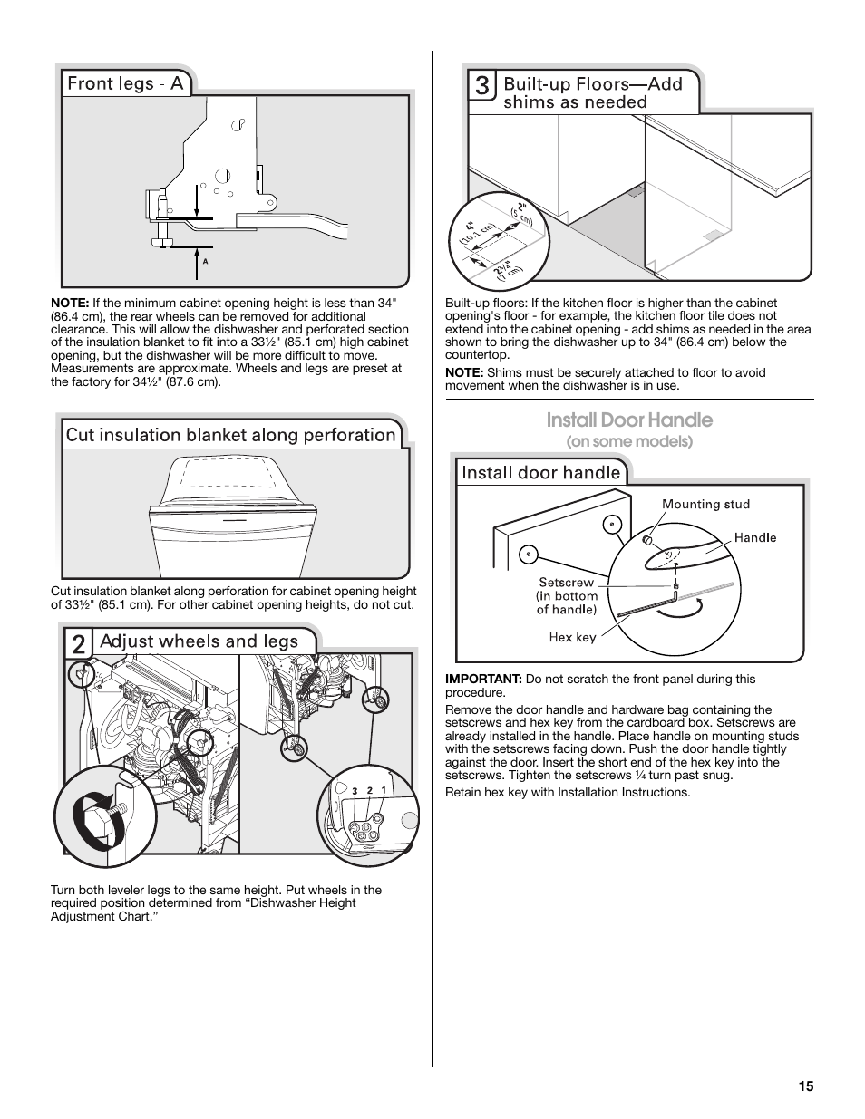 Install door handle | Maytag MDB8979SEZ User Manual | Page 15 / 76