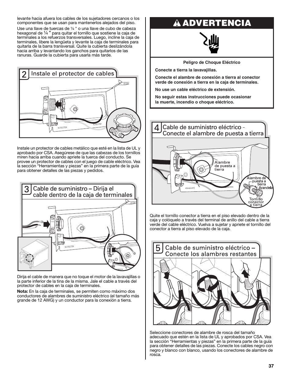 Advertencia | Maytag MDB8979SEZ User Manual | Page 37 / 76