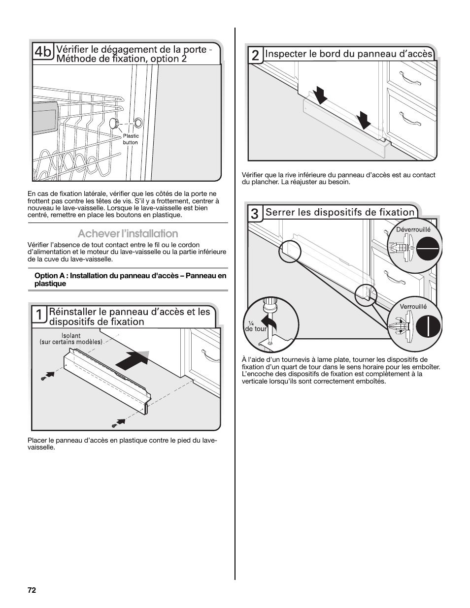 Achever l’installation | Maytag MDB8979SEZ User Manual | Page 72 / 76
