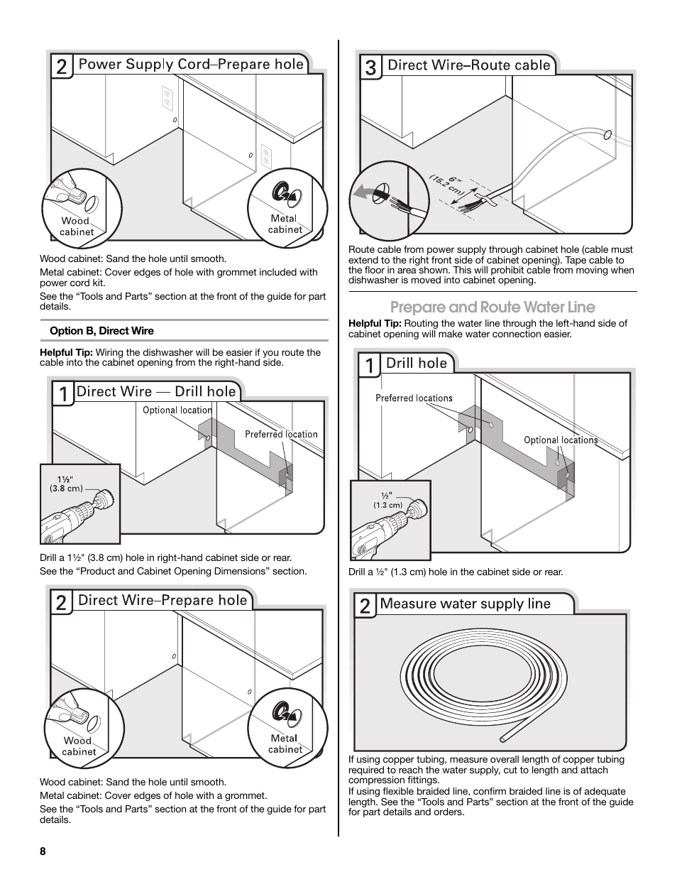 Prepare and route water line | Maytag MDB8979SEZ User Manual | Page 8 / 76
