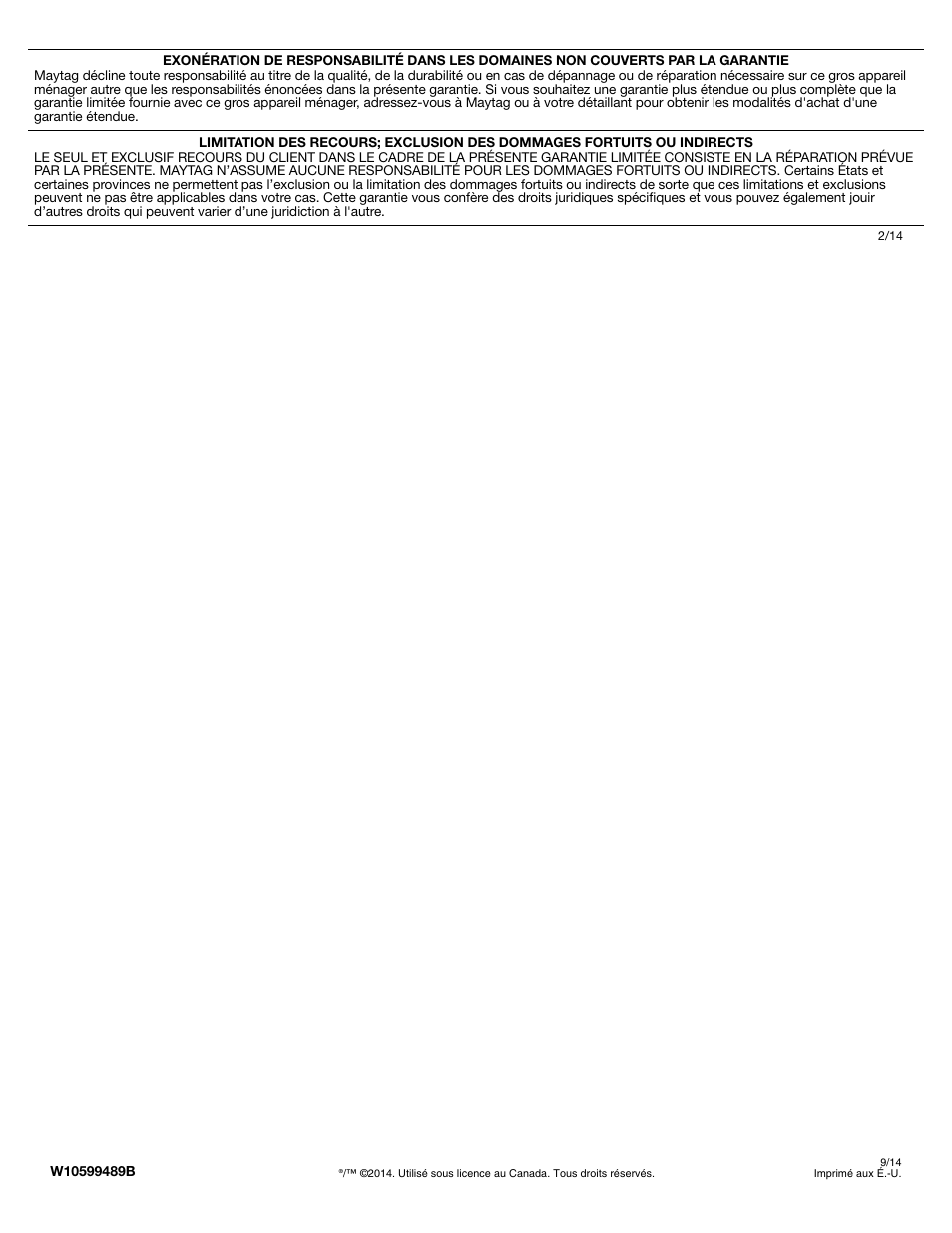 Maytag MDB8969SDM User Manual | Page 42 / 42