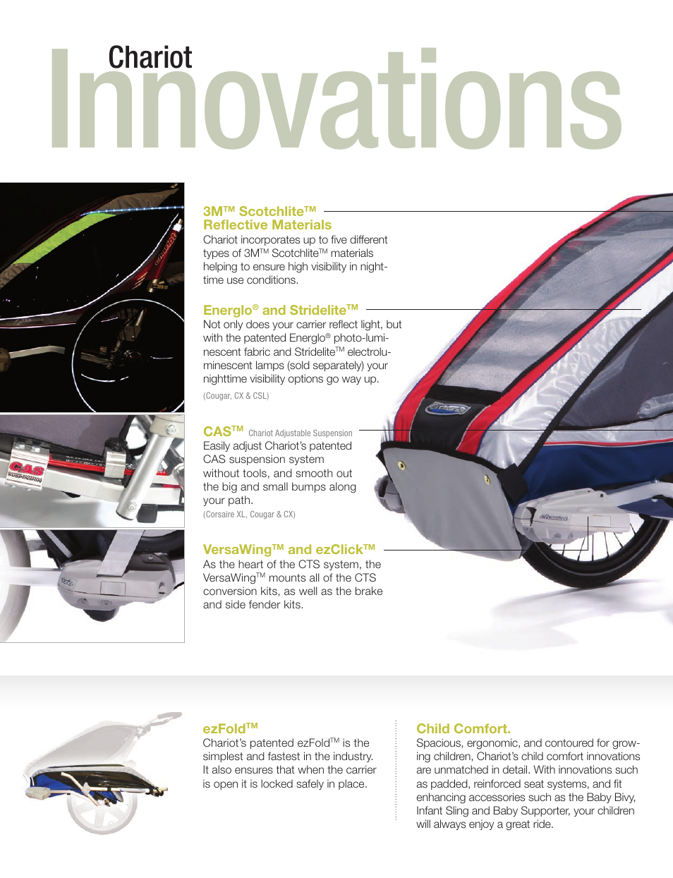 Innovations, Chariot | Chariot Carriers Chariot 2008 User Manual | Page 8 / 40