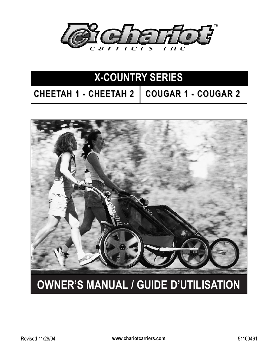 Chariot Carriers X-COUNTRY SERIES User Manual | 19 pages