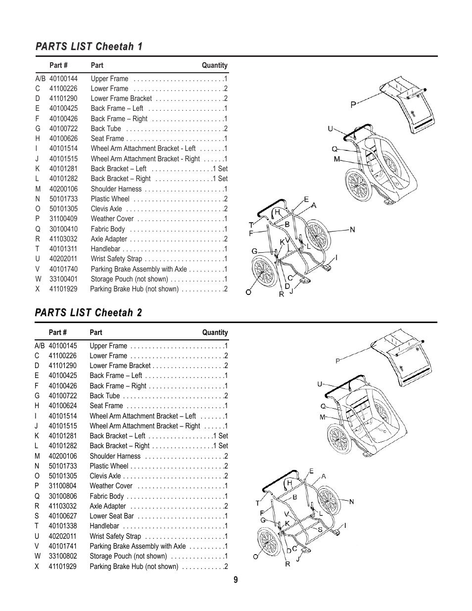 Chariot Carriers X-COUNTRY SERIES User Manual | Page 10 / 19