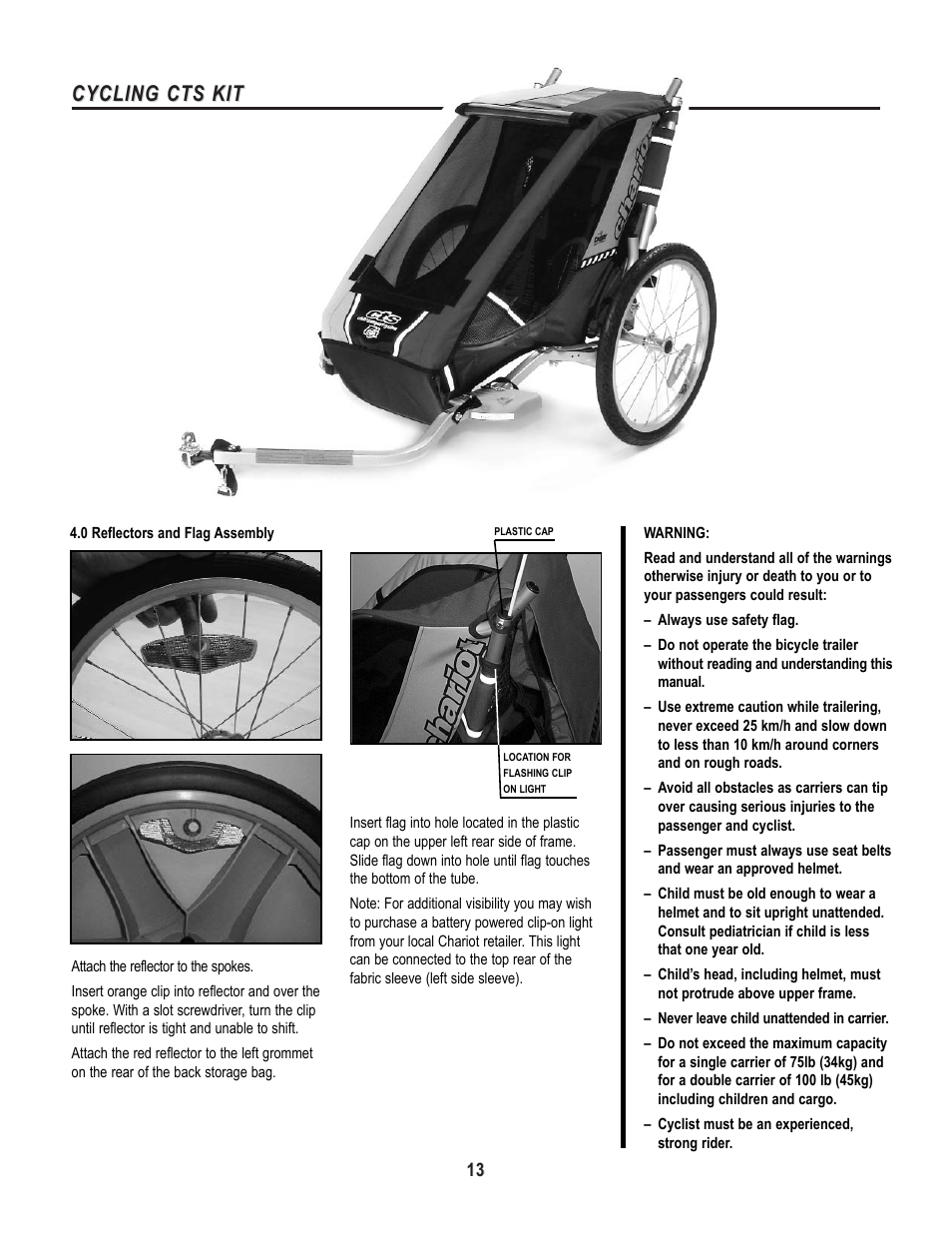 Cycling cts kit | Chariot Carriers X-COUNTRY SERIES User Manual | Page 14 / 19